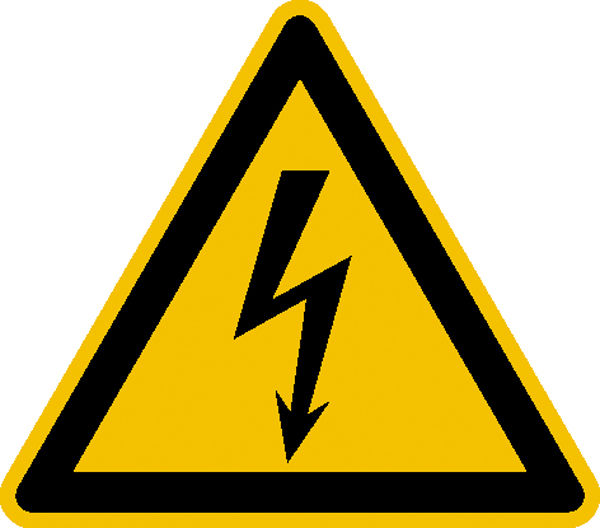 Warnschild Warnung vor elektrischer Spannung