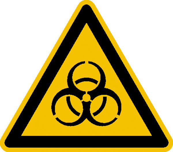 Warnschild Warnung vor Biogefhrdung