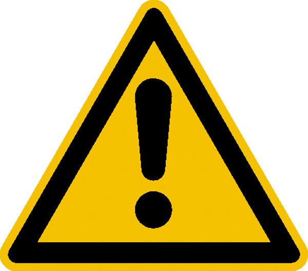 Warnschild Allgemeines Warnzeichen