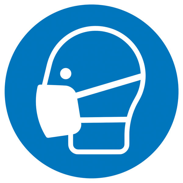 Gebotsschild Maske benutzen
