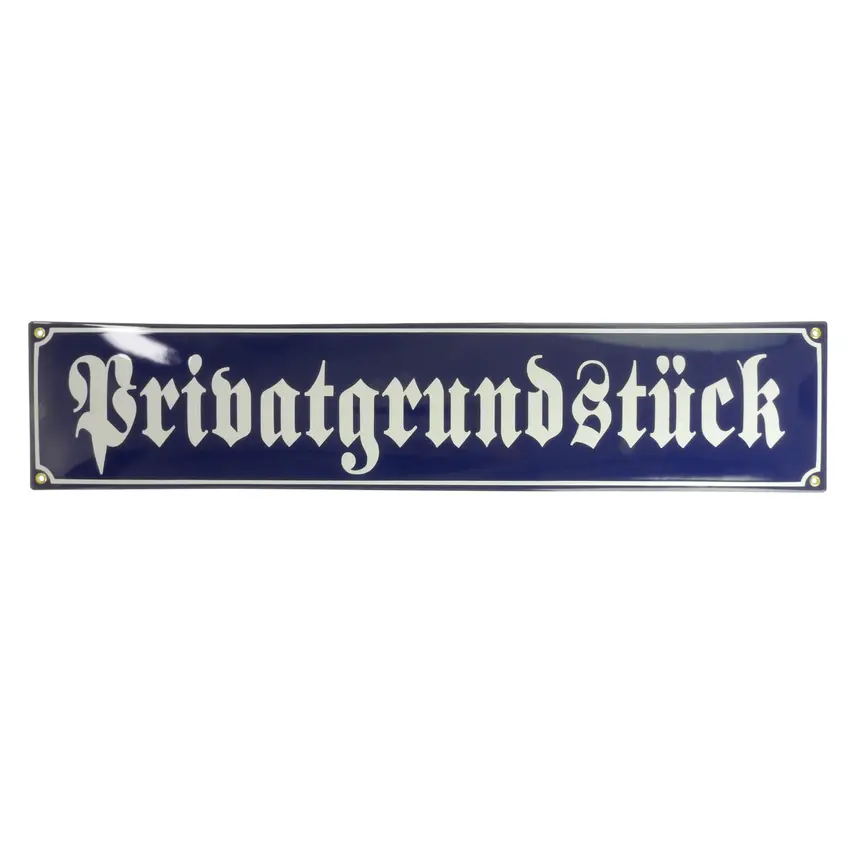 Emaille Straßenschild mit Farbauswahl | Höhe: 15 cm | maximal 17 Zeichen