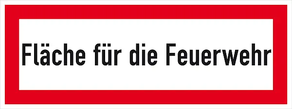 SafetyMarking 112654 Hinweisschild Fläche für die Feuerwehr Aluminium (B x H) 594 mm x 210 mm 1 St