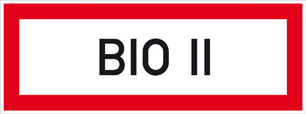 Hinweisschild fr die Feuerwehr BIO II