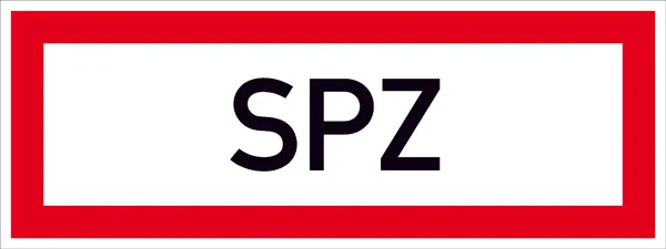 Wolk Hinweisschild für die Feuerwehr »SPZ«