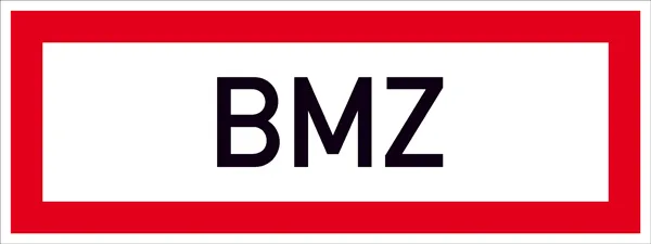 Wolk Hinweisschild für die Feuerwehr »BMZ«