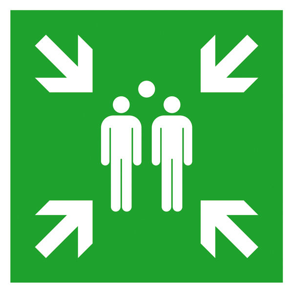 Fluchtwegschild Sammelstelle