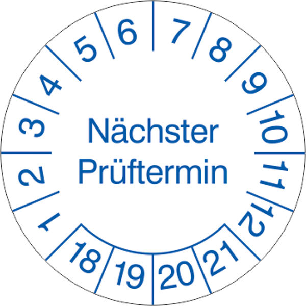 Prfplakette Nchster Prftermin