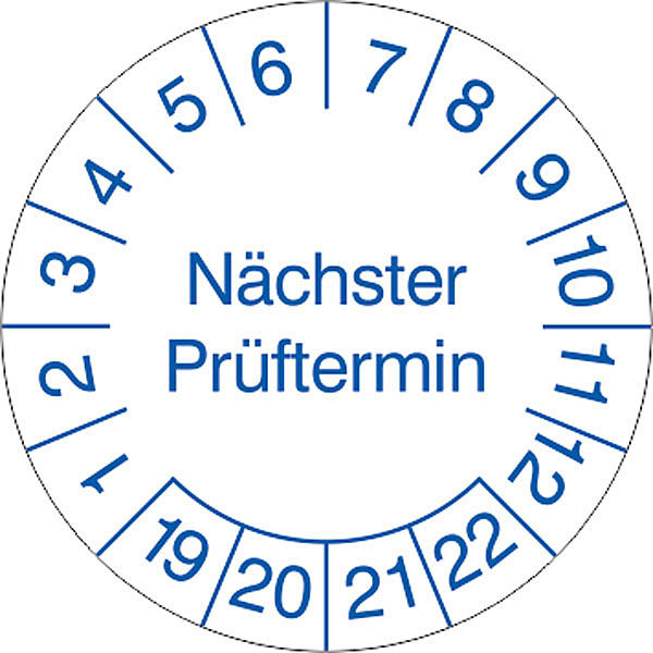 Prfplakette Nchster Prftermin