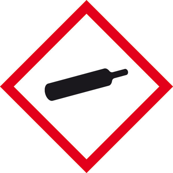 GHS-Gefahrenpiktogramm Symbol 04: Gasflasche