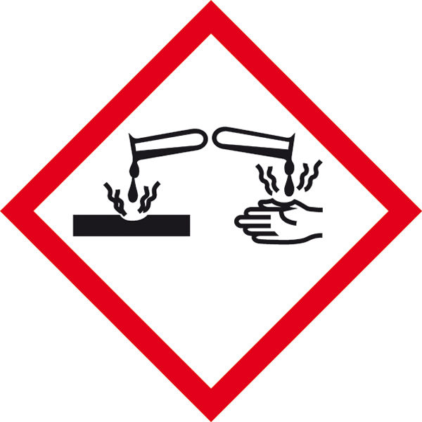 GHS-Gefahrenpiktogramm »Symbol 05: Ätzwirkung«