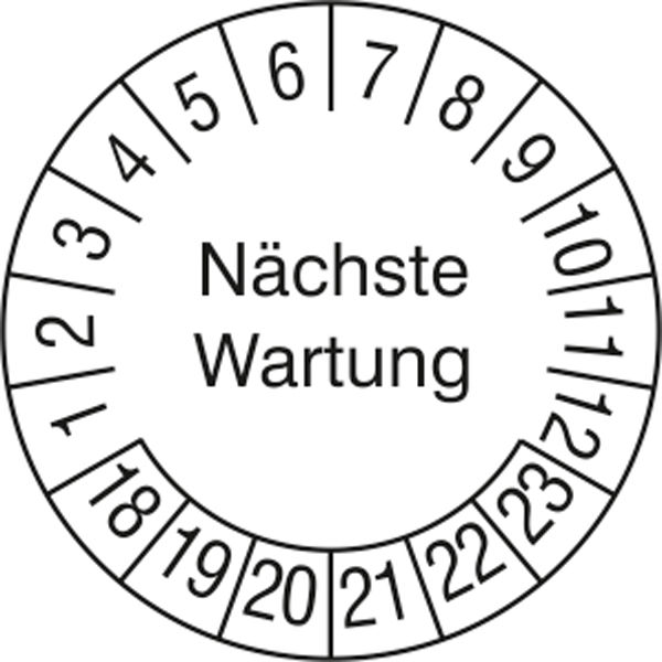 Prfplakette Nchste Wartung
