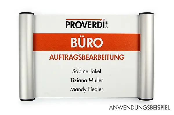 Türschild für das Büro