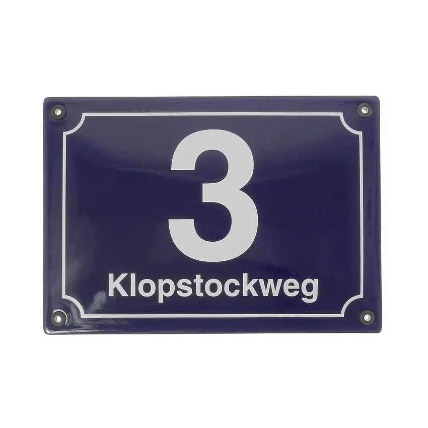 Buddel Bini Straßenschild 'Grillplatz' – Emaille-Schild Blau, 30x8 Cm, Perfekt Für Garten & BBQ