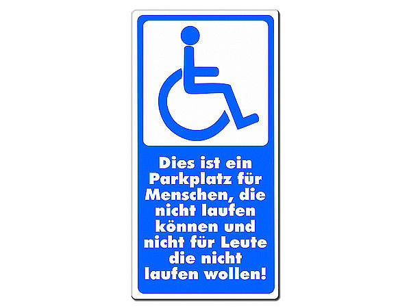 Rentner Alu-Dibond  21x15 cm DE3904 Schild für Parkplatz Parkplatzschild 