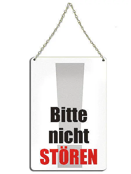 Türklinkenschild aus Aluminium