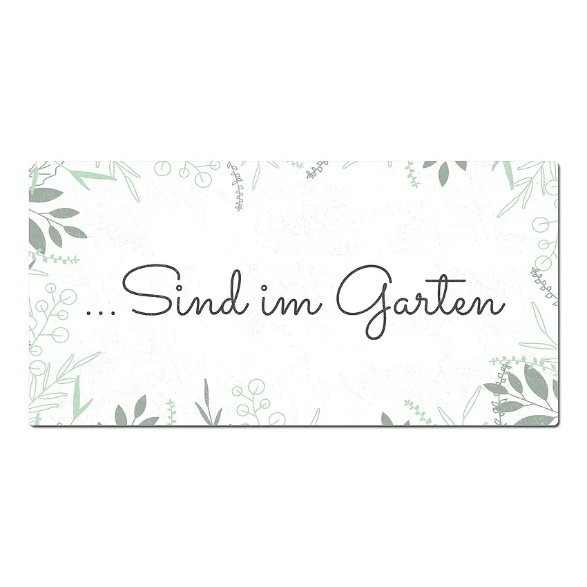 Dekoschild für den Garten