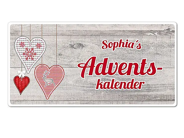 Schild Adventskalender