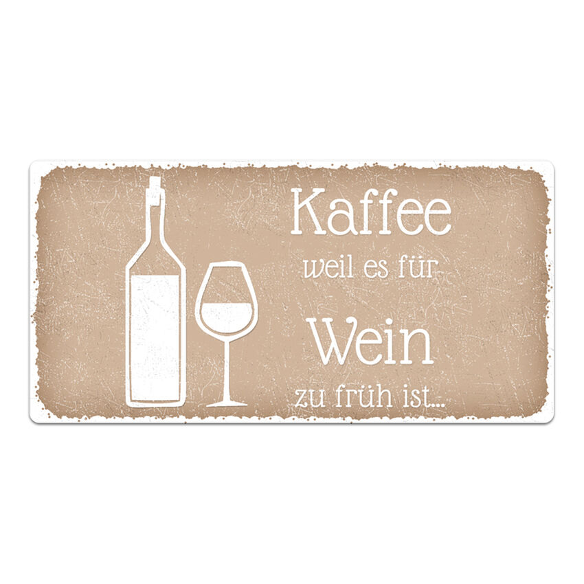 Dekoschild Selbst Gestalten Vintage Cappuccino 20 X 10 Cm Schilder Online Kaufen