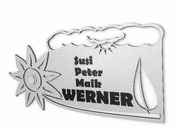 Türschild mit Klingel - Motiv: Sommer 