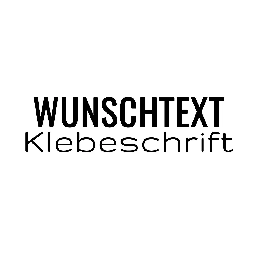 zweizeiliger Text als Folienbeschriftung