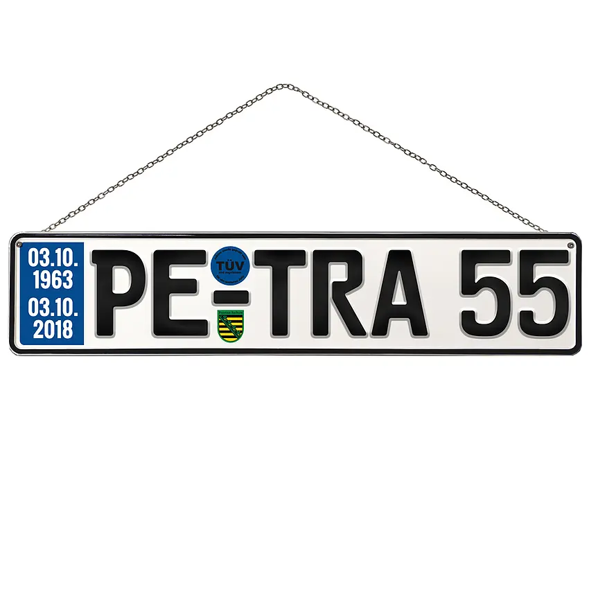 55. Geburtstag Türbanner-Set – Großes Banner & Türdeko, Rot, Mit Aufhänge-Schnüren, Für Veranda & Party