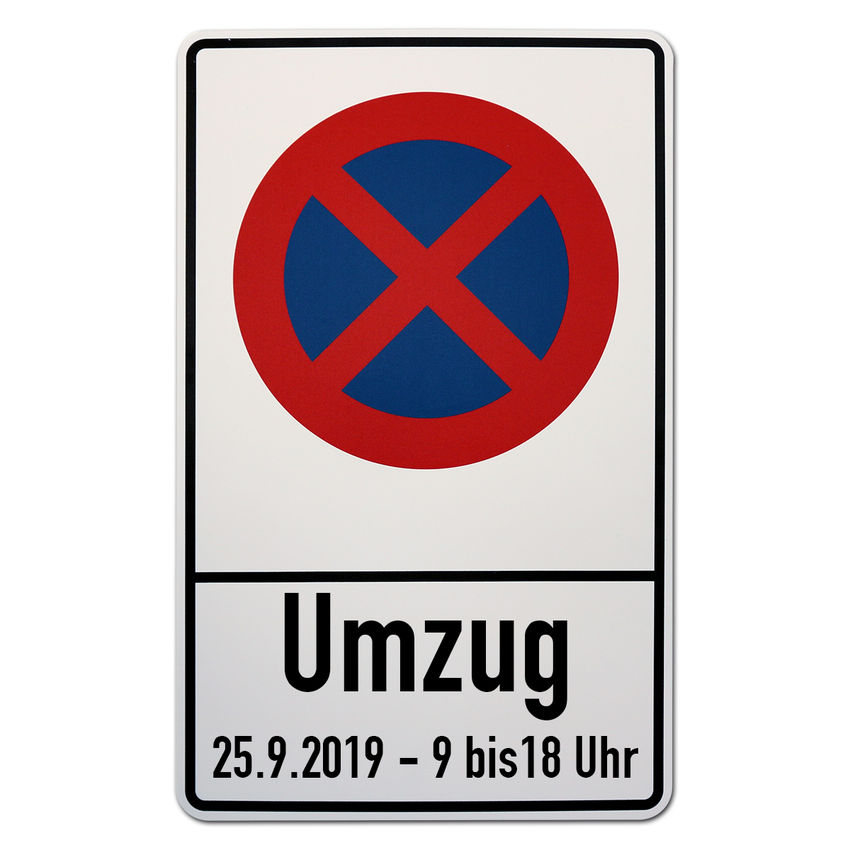 Halteverbotsschild mit Wunschtext - Schilder online kaufen