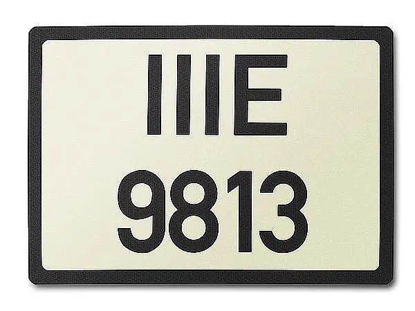 Historisches Nummernschild Weimarer Republik neu