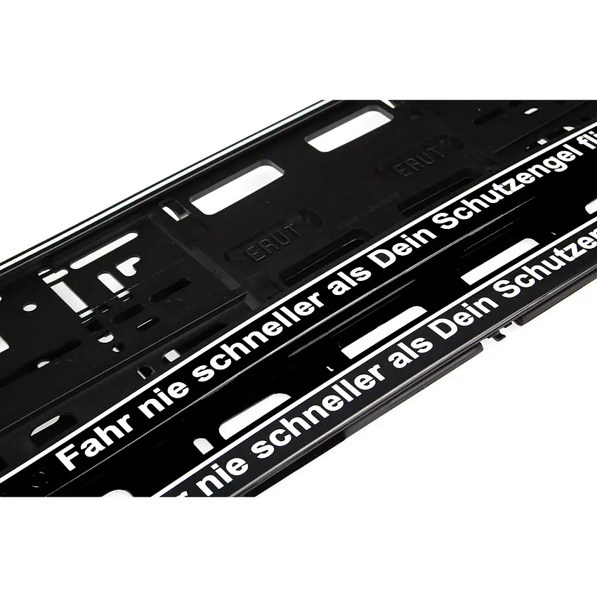 Auto Kennzeichenhalter in schwarz/silber matt - 52 cm - pro Stück -  Schilder online kaufen