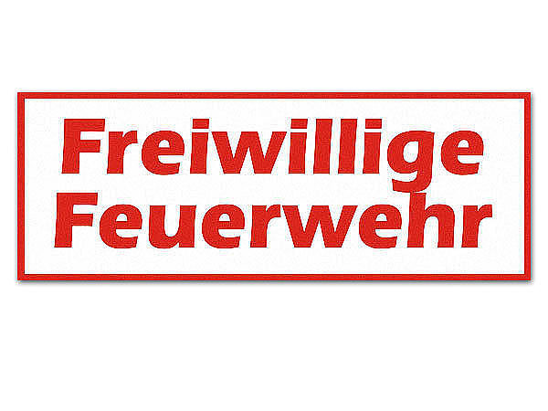 Echte Männer Sind Bei Der Freiwilligen Feuerwehr" Sticker For Sale By