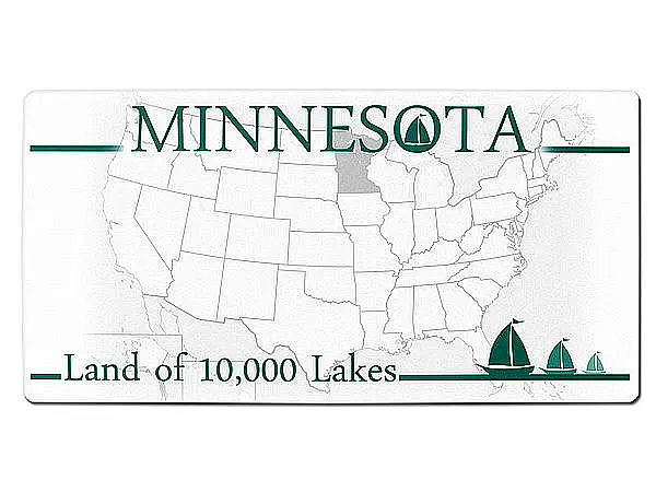Minnesota USA Deko Nummernschild