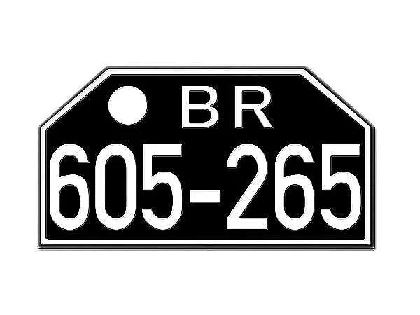 BR Motorradkennzeichen ausder Britischen Besatzungszone Rheinland