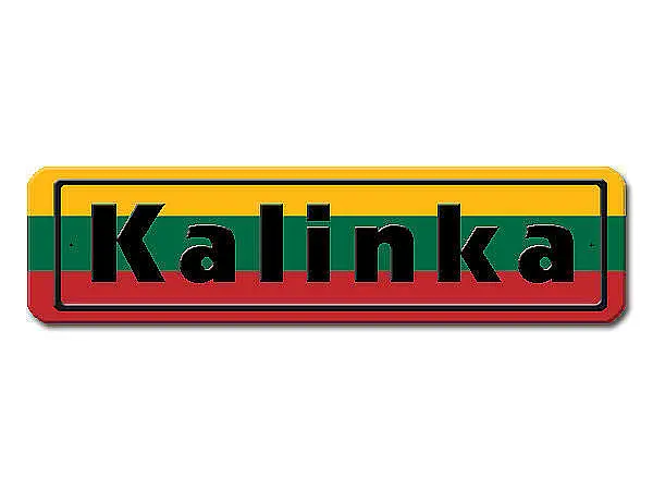 Namensschild mit Flagge Litauen