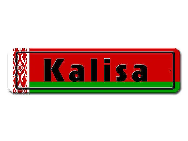 Namensschild mit Flagge Weißrussland