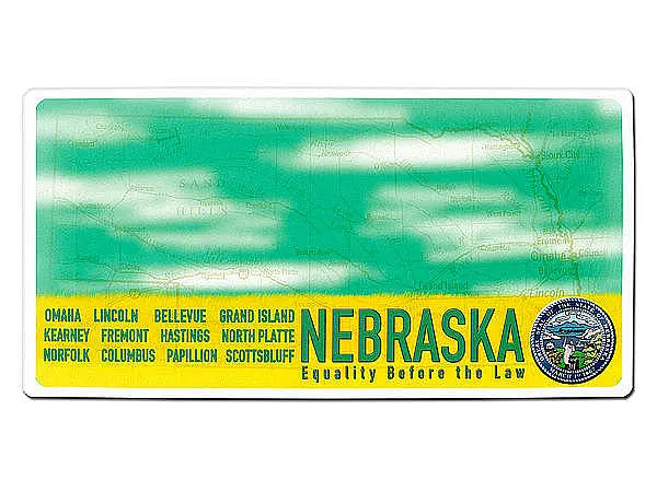Nebraska USA Deko Fahrzeugnummernschild