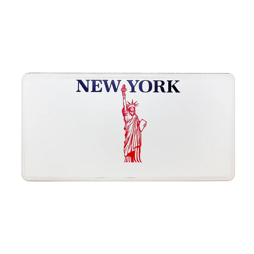 New York - Boosterplate -Liberty- mit individuellem Wunschtext Variante 1