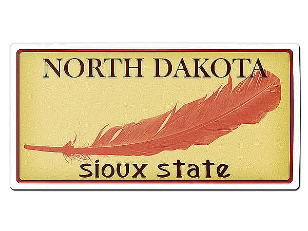 North Dakota USA Deko PKW-Kennzeichen