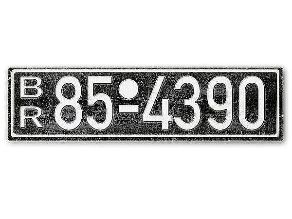 BR Autokennzeichen aus der Britischen Besatzungszone Rheinland
