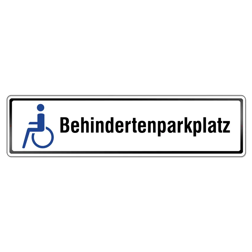 Schild Behindertenparkplatz