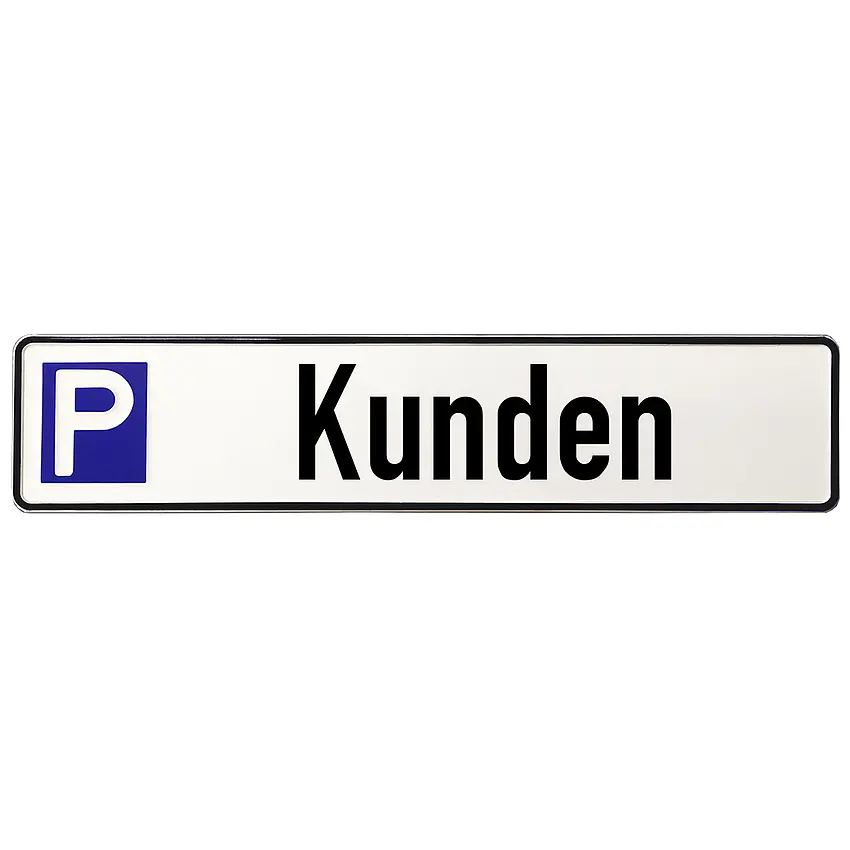 Schild für Kundenparkplatz