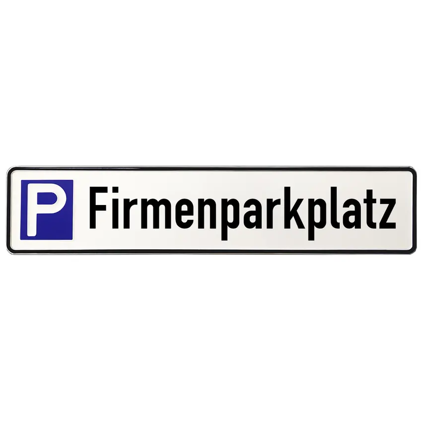 Schild für Firmenparkplatz