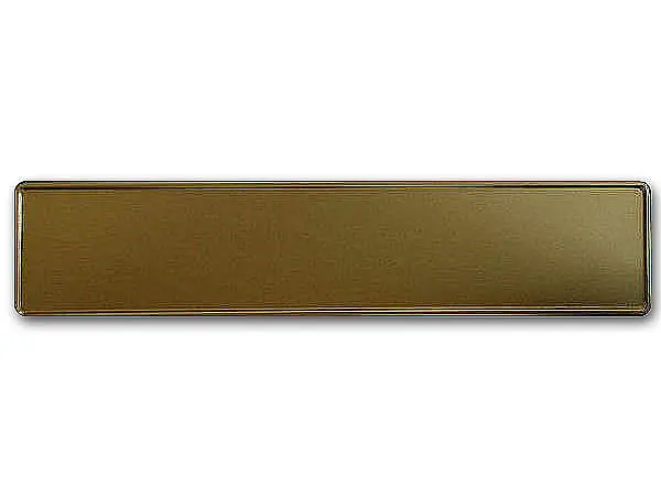 Prägung - Deutsches Kennzeichen mit Wunschtext 1- metallic gold