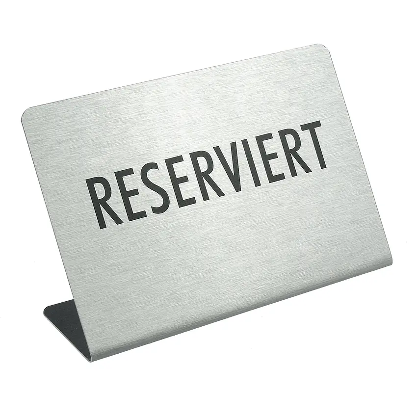 Reserviert - Aufsteller