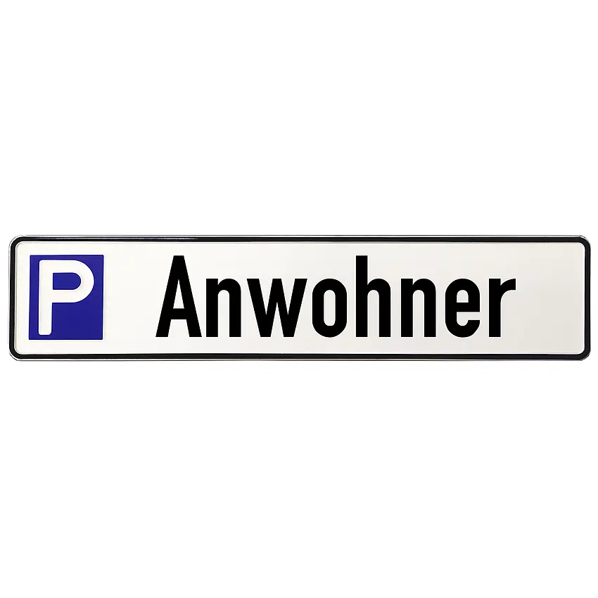 Parkplatz-Kennzeichen Privat aus hochwertigem Alu geprägt