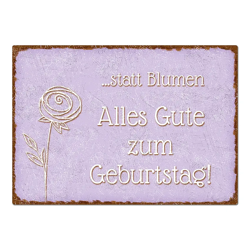 Vintageschild zum Geburtstag