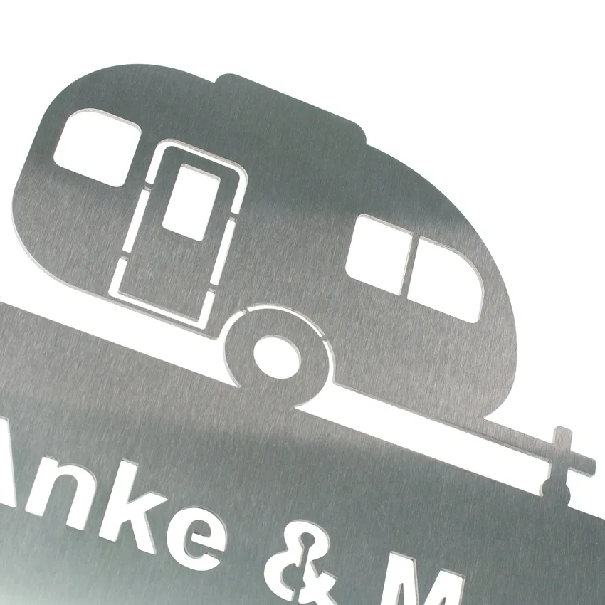 Schild Mit Wohnwagen Aus Edelstahl Schilder Online Kaufen schild-mit-wohnwagen-aus-edelstahl-schilder-online-kaufen