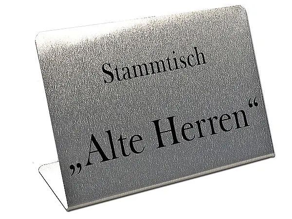 Tischaufsteller Stammtisch