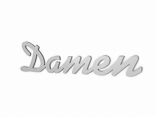 Toilettenschild Damen - Schriftart Alako