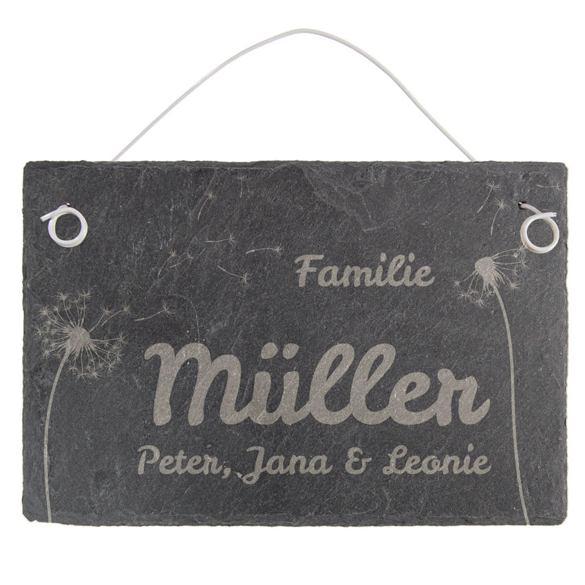 Schild Name Namensschild Geist Halloween Türschild « GESPENST » Schiefer pers 