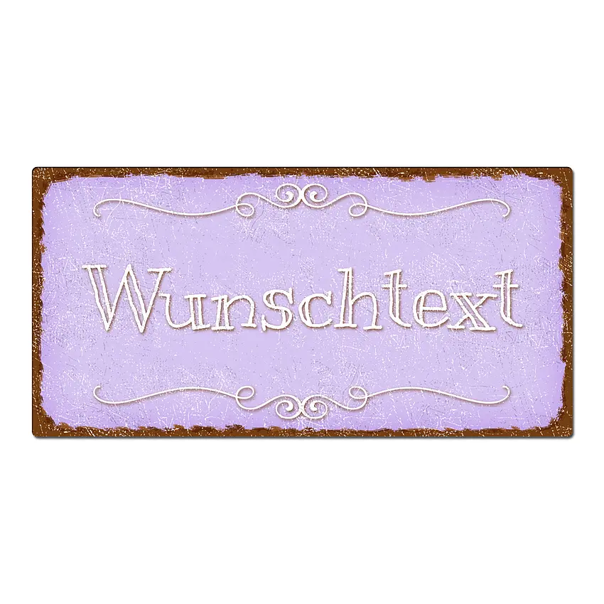 Dekoschild im Vintage Style