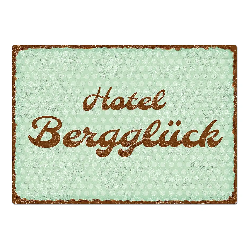 Schild im Vintage Look mit Text